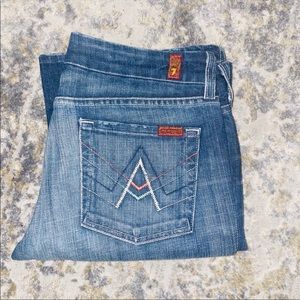 🧚‍♀️SOLD🧚‍♀️7FAM Multi Color “A” Pocket SIZE 29